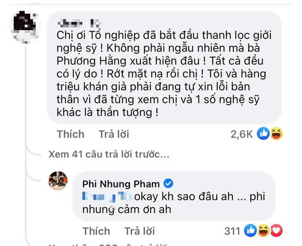 Netizen cà khịa Phi Nhung rớt mặt nạ, xin lỗi vì từng xem cô là thần tượng, nữ ca sĩ liền có cách đáp trả gây chú ý - Ảnh 1.