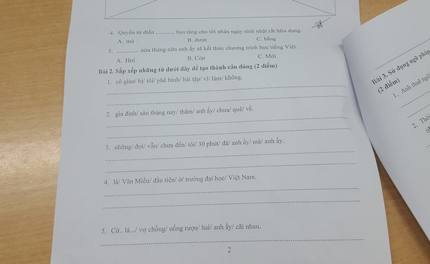 Bài thi năng lực tiếng Việt ở Nhật đọc mà sang chấn vì toàn ngữ pháp khó, đến người Việt cũng xin bó tay - Ảnh 2.