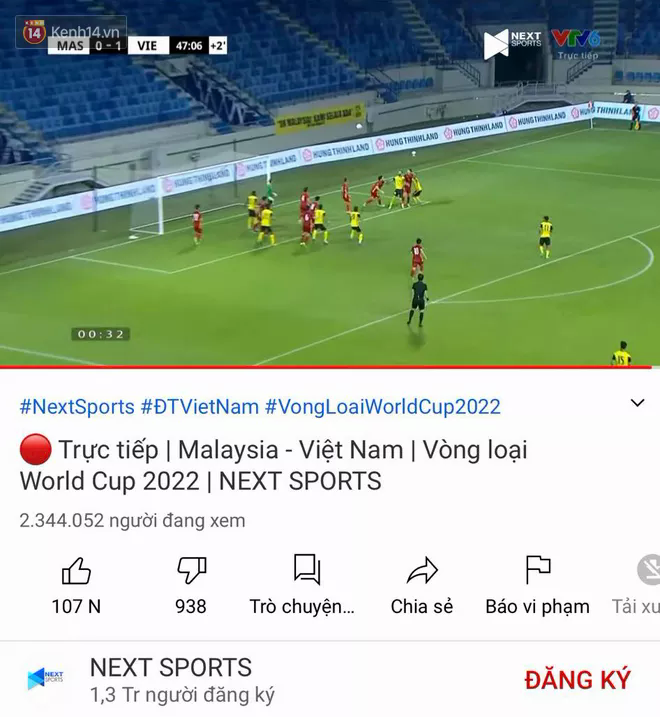 Cho Rap Việt hít khói, trận đấu Việt Nam - Malaysia chính thức lập kỷ lục Đông Nam Á với hơn 2,3 triệu người xem - Ảnh 1.