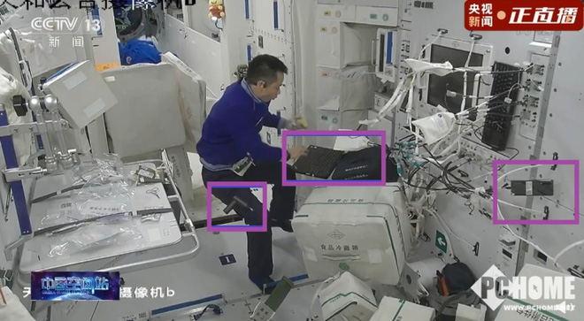 Cư dân mạng Trung Quốc săm soi đồ công nghệ trên trạm vũ trụ Thiên Cung: Tô vít điện Xiaomi, tai nghe Huawei, laptop Lenovo - Ảnh 2.