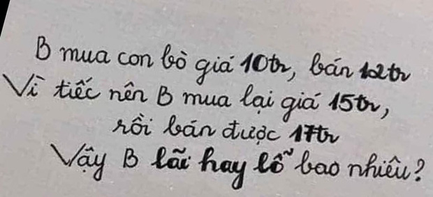 Bài toán mua bò xoắn não khiến nhiều người vò đầu bứt tai vẫn không tìm ra câu trả lời - Ảnh 1.