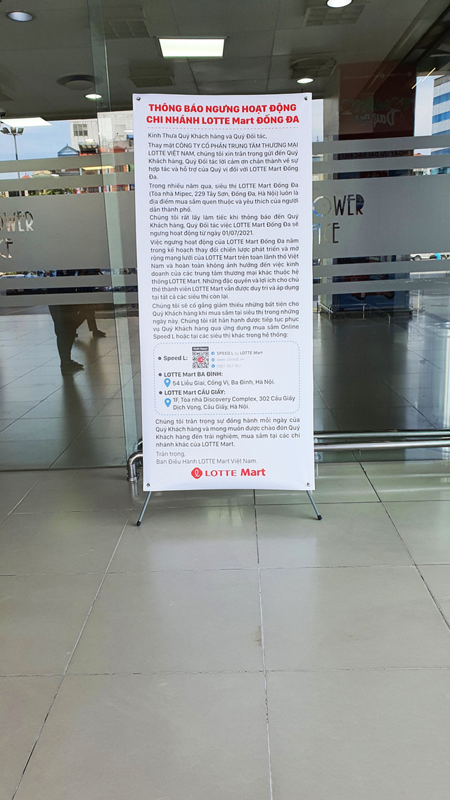 LOTTE Mart Việt Nam bất ngờ thông báo đóng cửa một siêu thị ở Hà Nội - Ảnh 1.