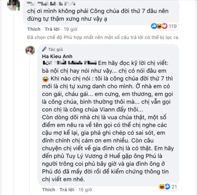 Động thái thẳng tay của Hà Kiều Anh khi bị netizen bão công kích Facebook vì vụ ồn ào công chúa đời thứ 7 triều Nguyễn - Ảnh 3.