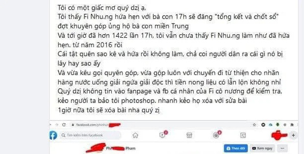 Phi Nhung bị netizen soi lại điểm bất thường trong 2 đợt kêu gọi từ thiện miền Trung, “ngâm” sao kê 1,8 tỷ suốt 5 năm chưa công khai? - Ảnh 2.