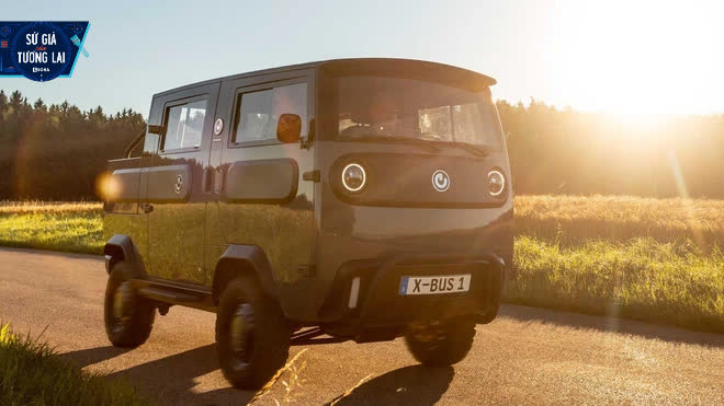 Đức tạo ra chiếc xe điện siêu đáng yêu: Tên Xbus mà không phải xe buýt, dáng ô tô nhưng thực ra là xe đạp - Ảnh 1.