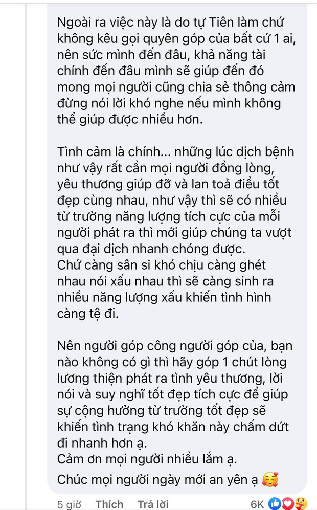Đóng góp tận 20 tấn gạo từ thiện mùa dịch, Thuỷ Tiên bỗng bị netizen tràn vào Facebook tố phân biệt đối xử - Ảnh 2.
