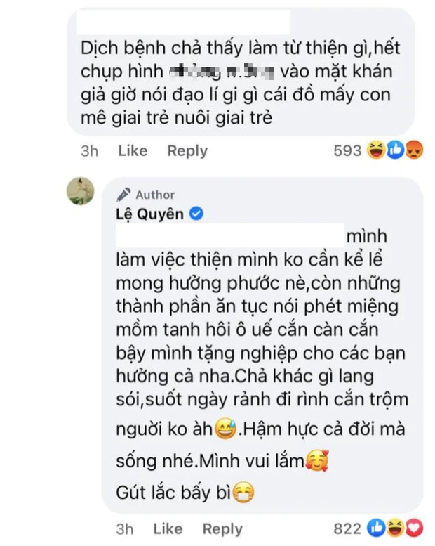 Bị mỉa mai không làm từ thiện và bao nuôi trai trẻ, Lệ Quyên xù lông đáp trả làm antifan câm nín luôn! - Ảnh 3.