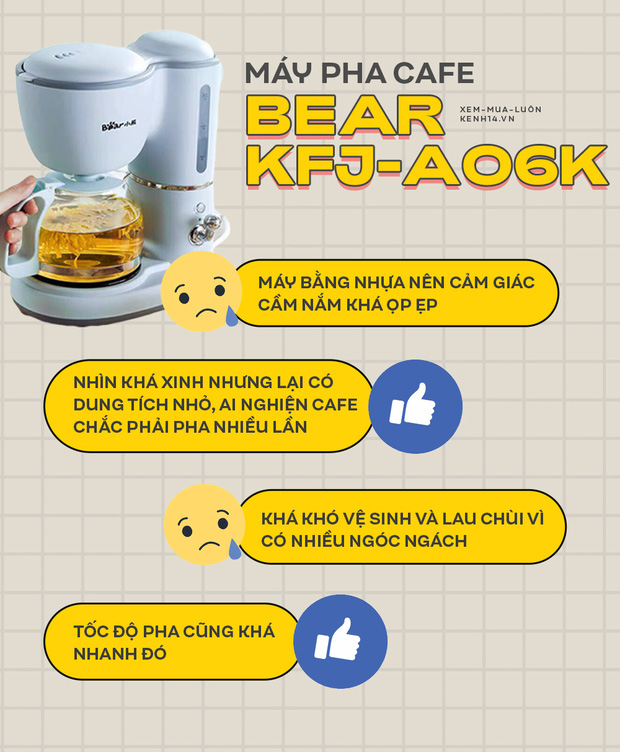 Máy pha cafe Bear: Vừa xinh vừa rẻ nhưng khi dùng nên nâng như nâng trứng nha anh chị em - Ảnh 6.