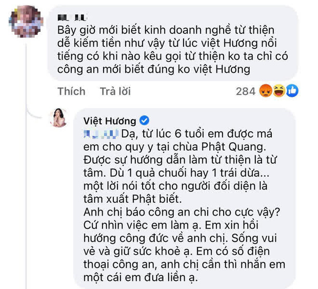 Bị xỉa xói kinh doanh nghề từ thiện giữa mùa dịch, Việt Hương đáp căng và sẵn sàng đối chất với cơ quan chức năng - Ảnh 3.