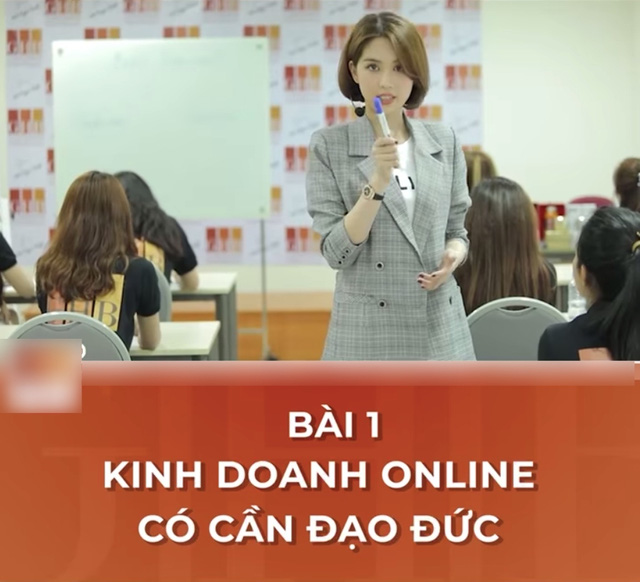 CEO Ngọc Trinh nghiêm túc giảng bài: Kinh doanh online cần có đạo đức - Ảnh 3.