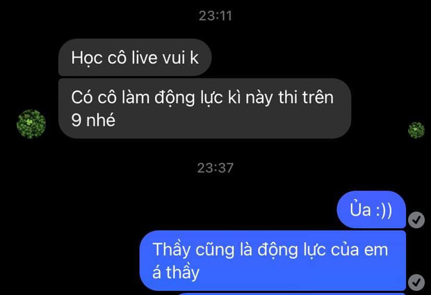 Thầy dạy Vật lý nhắn tin hờn dỗi vì học trò xem livestream cô giáo Minh Thu, nhưng xem câu dỗ ngọt thế này đố ai không mủi lòng - Ảnh 1.