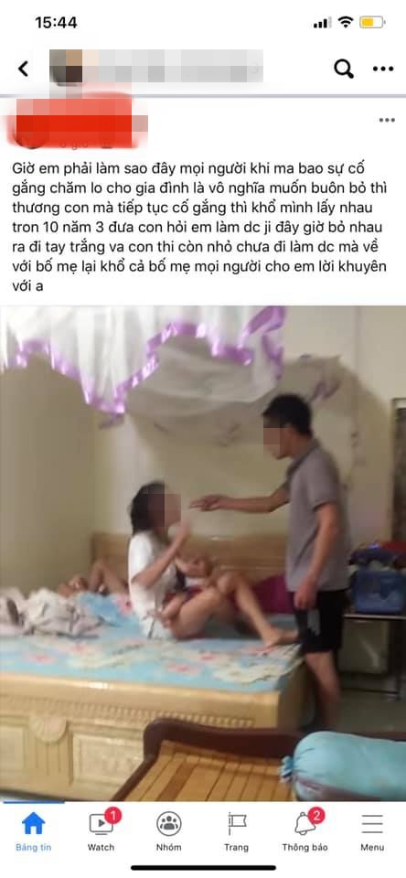 Chồng lao tới tát liên tiếp vào mặt vợ như kẻ thù, mặc con nhỏ khóc tới quặn lòng - Ảnh 1. Chồng lao tới tát liên tiếp vào mặt vợ như kẻ thù, mặc con nhỏ khóc tới quặn lòng - Ảnh 1.
