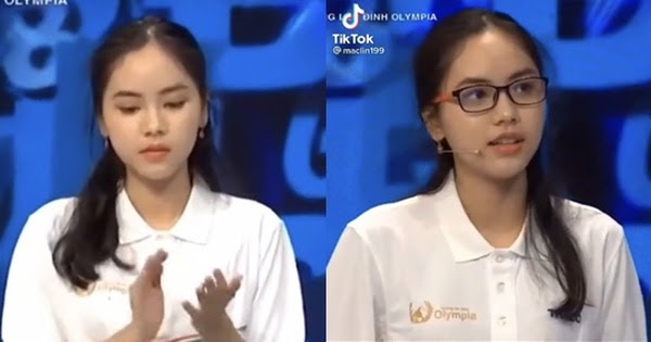 Nữ sinh Olympia giật spotlight vì quá xinh luôn: Ngoài đời là Hoa khôi, soi info càng choáng với thành tích học - Ảnh 1.