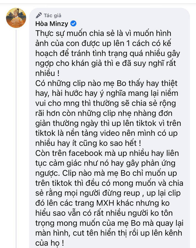 Hòa Minzy bức xúc thông báo sẽ hạn chế đăng ảnh quý tử, lý do giống với hội mẹ bỉm Nhã Phương, Thủy Tiên? - Ảnh 1.