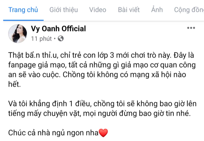 Giữa đêm, có người nhận là chồng Vy Oanh than lo cho doanh nghiệp rồi giờ phải lo chạy 400 tỷ cho vợ làm từ thiện? - Ảnh 2. Giữa đêm, có người nhận là chồng Vy Oanh than lo cho doanh nghiệp rồi giờ phải lo chạy 400 tỷ cho vợ làm từ thiện? - Ảnh 2.