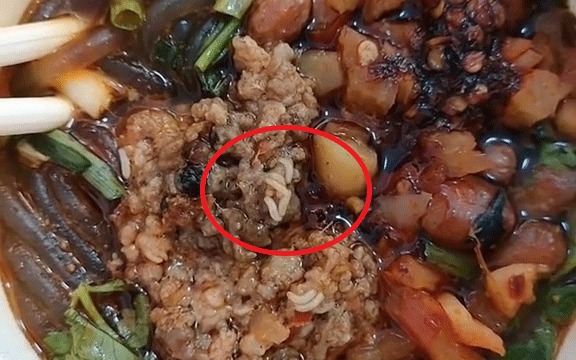 Mua phải bát mì đầy giòi ngoe nguẩy, cô gái lên mạng bóc phốt thì bị cư dân mạng phát hiện ngay chiêu trò - Ảnh 2. Mua phải bát mì đầy giòi ngoe nguẩy, cô gái lên mạng bóc phốt thì bị cư dân mạng phát hiện ngay chiêu trò - Ảnh 2.