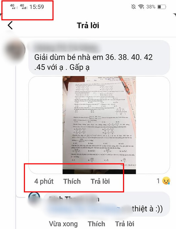 Xôn xao chuyện thí sinh lén chụp ảnh đề Toán gửi ra ngoài khi vẫn ngồi trong phòng thi: Bộ GD&ĐT nói gì? - Ảnh 1.