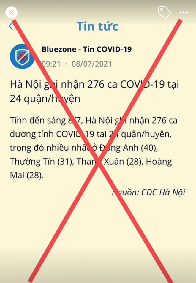 Thực hư thông tin Hà Nội ghi nhận 276 ca Covid-19 sáng 8/7. Thêm 3 bệnh nhân COVID-19 tử vong - Ảnh 1.