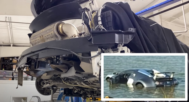 Sau 11 năm lưu lạc, Bugatti Veyron đâm xuống hồ nước mặn năm 2009 chuẩn bị được hồi sinh - Ảnh 2.