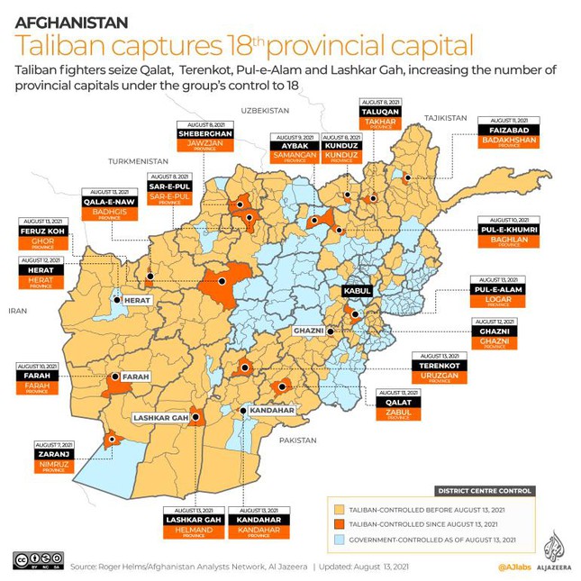 Thủ đô Afghanistan bị Taliban cô lập trong 72 giờ tới? - Ảnh 3.