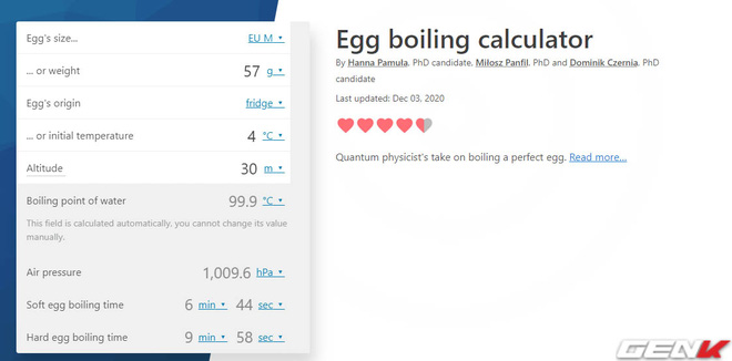 Giỏi vật lý để làm gì? Đây là công thức tính thời gian luộc trứng chuẩn đã được khoa học chứng minh: muốn lòng đào hay chín kỹ đều ok hết! - Ảnh 6.