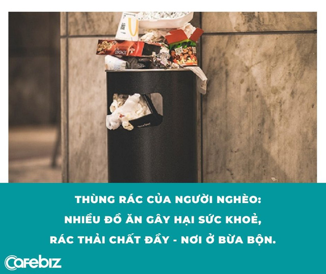 Nhìn từ thùng rác của người giàu và người nghèo mới thấy: Người có tiền lại càng thêm giàu, người nghèo mãi chỉ lo ăn no mặc ấm - Ảnh 3.