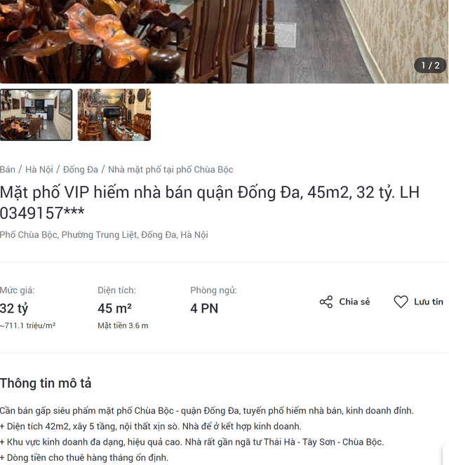 Sự thật đằng sau cơn sốt đất Chùa Bộc hơn 700 triệu đồng/m2 ngay giữa mùa dịch, đắt ngang phố cổ - Ảnh 2.