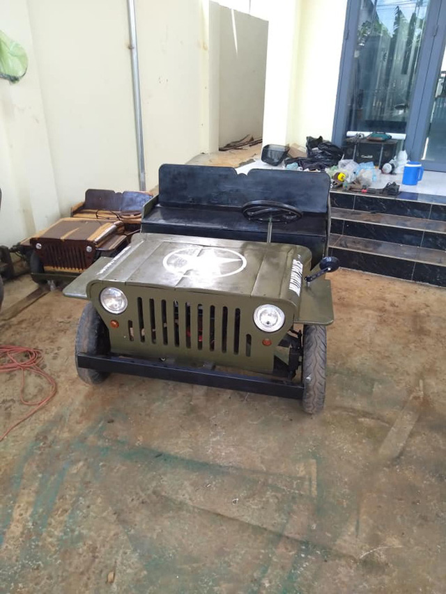 Thợ Việt tự chế Jeep tí hon: Giá từ 5,5 triệu, 2 phiên bản, người lớn có thể chạy offroad nhẹ với tổng tải trọng 400kg - Ảnh 3.