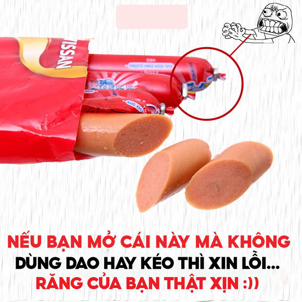 Cách đóng gói bao bì của xúc xích làm rất nhiều người Việt mất đi 2 cái răng cửa, netizen tranh cãi dữ dội vì 1 chi tiết vô lý! - Ảnh 2.