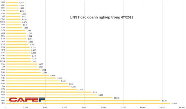 Hàng chục doanh nghiệp báo lãi nghìn tỷ chỉ sau nửa đầu năm 2021 - Ảnh 1.