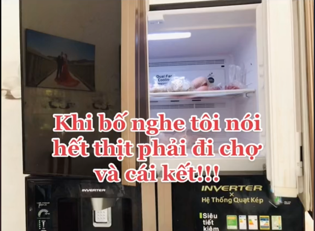 Khi con gái than thở nhà sắp hết thịt ăn, ông bố có ngay một hành động khiến dân mạng mắt tròn mắt dẹt - Ảnh 1.