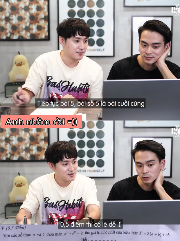 2 thanh niên Hàn Quốc thử làm đề thi Toán vào lớp 10 của Hà Nội, đắc chí nói không cần đến 90 phút nhưng cái kết lại tẽn tò - Ảnh 3. 2 thanh niên Hàn Quốc thử làm đề thi Toán vào lớp 10 của Hà Nội, đắc chí nói không cần đến 90 phút nhưng cái kết lại tẽn tò - Ảnh 3.