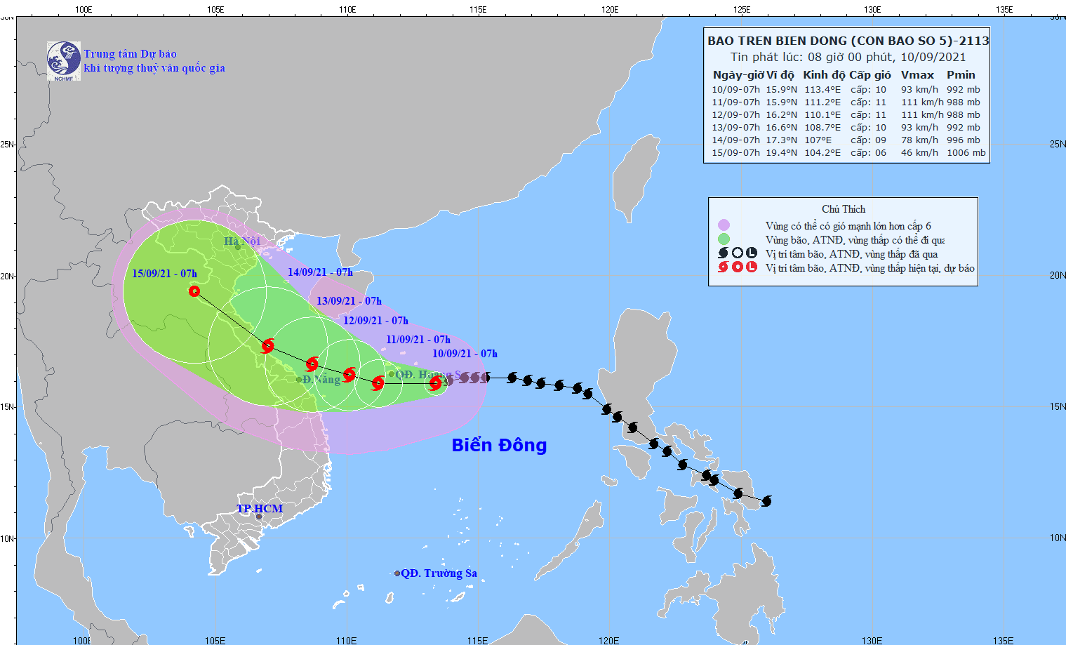 2 mối nguy hiểm của bão Chanthu: Tông thẳng vào Đài Loan - Ghì chân bão số 5, gây khó cho Nam Bộ - Ảnh 3.