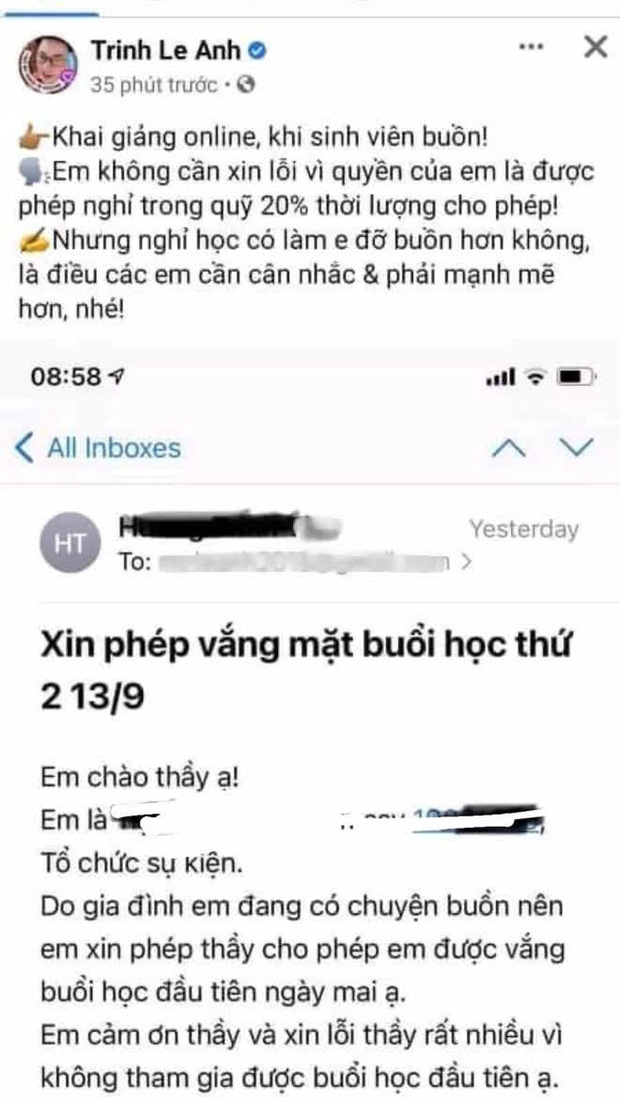 Hiệu trưởng trường có giảng viên mỉa mai sinh viên nghỉ học có giúp em bớt buồn khi nhà có người thân mất nói gì? - Ảnh 1.