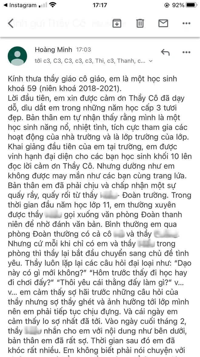 Sự thật bất ngờ vụ Thầy giáo Quảng Ninh bị tố quấy rối, nhắn tin tán tỉnh nữ sinh cấp 3: UBND TP đưa ra kết luận chính thức - Ảnh 2.