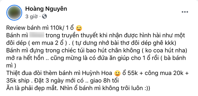 Review bánh mì xịn nhất Sài Gòn giá 110k/ổ của một vị khách: Mở ra hết hồn vì nhìn như đôi dép? - Ảnh 2.