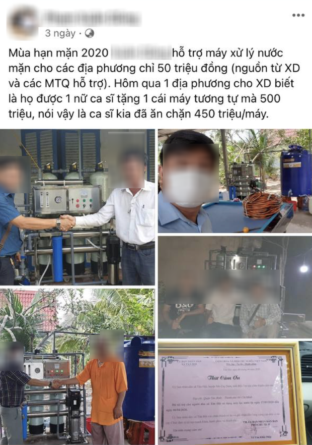 Rầm rộ chuyện Thuỷ Tiên bị tố ăn chặn 450 triệu với mỗi chiếc máy lọc nước cứu trợ hạn mặn, thực hư ra sao? - Ảnh 1.