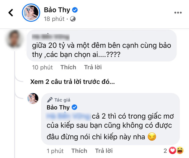 Cô dâu hào môn Bảo Thy xù lông đáp gắt khi bị netizen đem so sánh 1 đêm ở cùng với 20 tỷ - Ảnh 1.