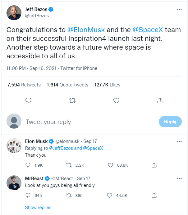 Ghét nhau như chó với mèo, nhưng SpaceX của Elon Musk vừa đạt một thành tích làm cả Jeff Bezos cũng phải ngả mũ kính phục - Ảnh 3.