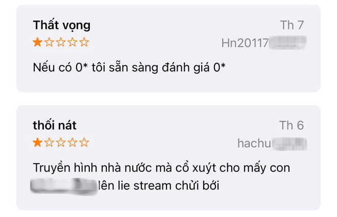 Một loạt ứng dụng của VTV nhận bão đánh giá 1 sao sau các phóng sự về lùm xùm tiền từ thiện, sao kê của nghệ sĩ - Ảnh 5.