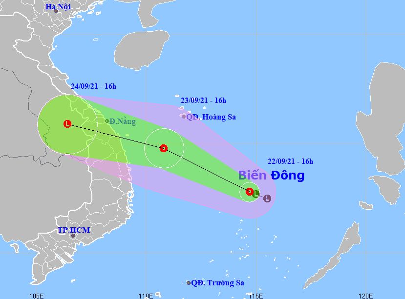 Áp thấp nhiệt đới dự báo đổ bộ Thừa Thiên-Huế đến Bình Định, mưa rất to - Ảnh 1.