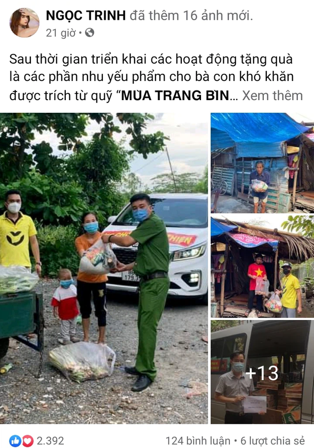 Ngọc Trinh ghi điểm vì khoảnh khắc đầy giản dị, Tiểu Vy và HHen Niê tất bật làm thiện nguyện mùa trăng rằm - Ảnh 3.