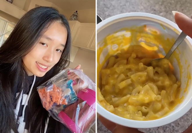 Khi rich kid tự làm bữa trưa mang đi học: Jenny Huỳnh khiến mọi người tròn mắt vì ăn quá đơn giản - Ảnh 2.