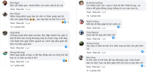 Chủ xe chống chuột cẩn thận như gói quà, CĐM thi nhau đặt gạch: Lúc nào bác bán xe thì ới em - Ảnh 3.