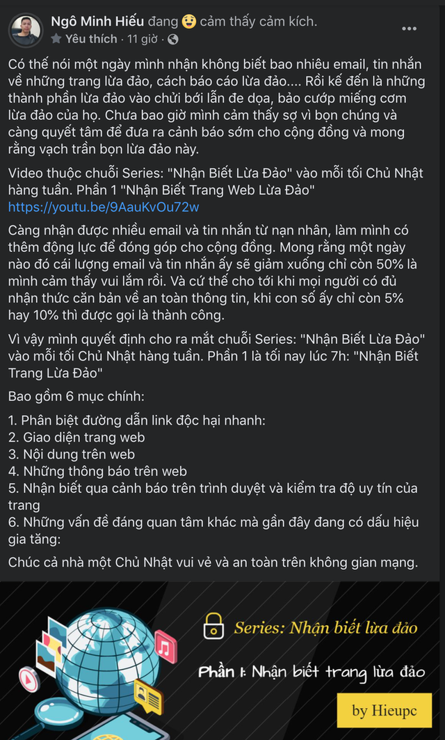 Dù bị chửi bới, đe doạ mỗi ngày, Hiếu PC vẫn quyết tâm lập ra chuỗi series Nhận Biết Lừa Đảo để vạch mặt những kẻ núp trong bóng tối! - Ảnh 1.