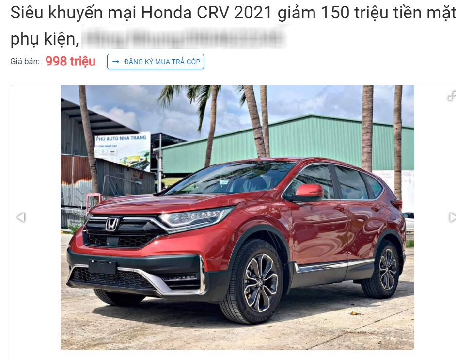 Honda CR-V giảm giá sập sàn 200 triệu đồng, chặt đẹp Mazda CX-5 - Ảnh 1.