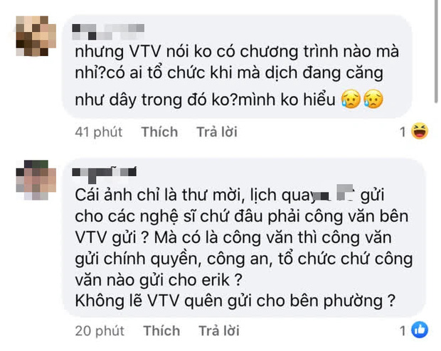 Netizen chỉ ra điểm không hợp lý sau bài đăng của Erik về việc đi thu âm trong thời gian giãn cách - Ảnh 3.