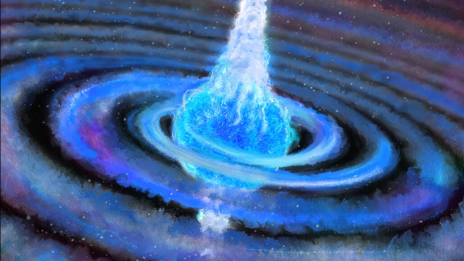 Các nhà thiên văn học lần đầu tiên thấy cảnh một ngôi sao và một hố đen nuốt lẫn nhau rồi nổ tung - Ảnh 1.