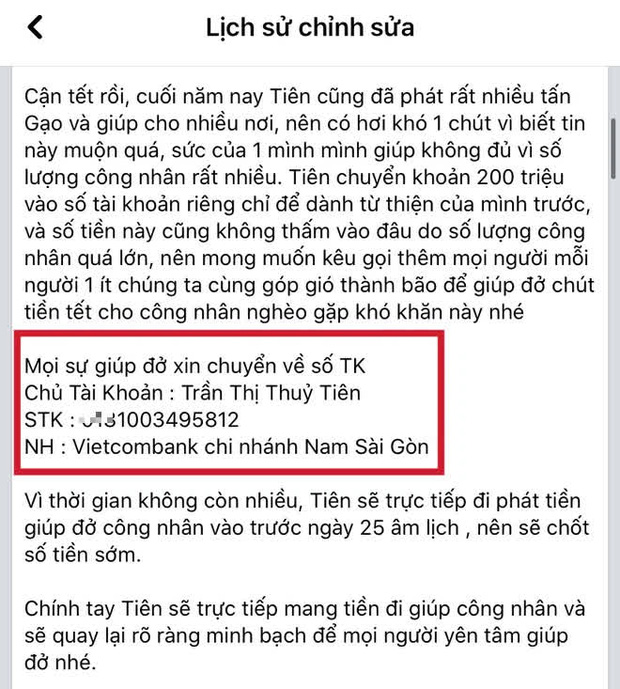 Netizen soi Thuỷ Tiên sử dụng 3 số tài khoản ngân hàng kêu gọi từ thiện nhưng chỉ sao kê 1, thực hư là gì? - Ảnh 4.