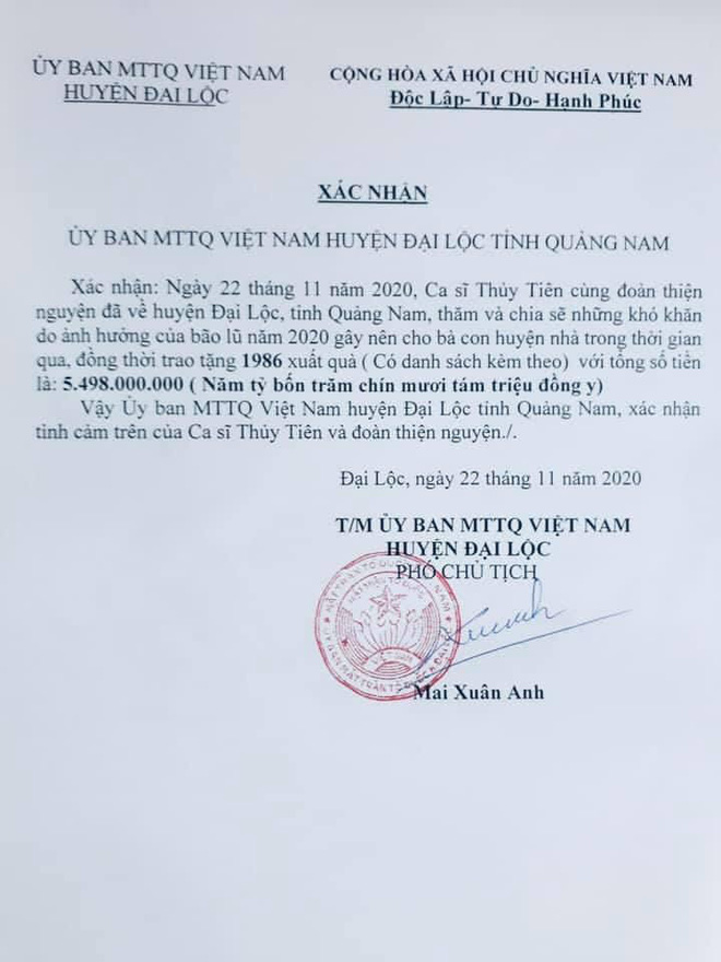 Đích thân Công Vinh khẳng định không sao kê online, bức xúc cho Thuỷ Tiên: Vật chứng thế này mà mọi người còn không tin? - Ảnh 7.